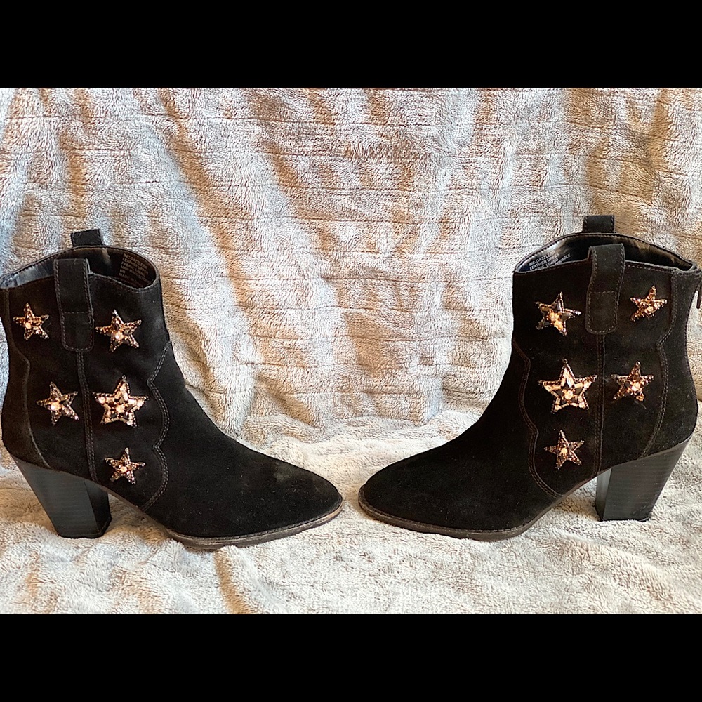 Anna Sui Edition & INC. star Dazzlerr black suede